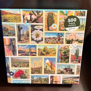 Galison Painted Desert Jigsaw Puzzle. 500 pieces. Complete with poster